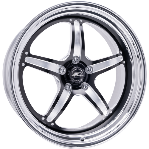 Billet Specialties Street Lite 18x5 | 5x4.5 BC | 2.00in BS Black Drag Wheel | S650 Mustang Dark Horse / Performance Pack - RSFB23850Z6520