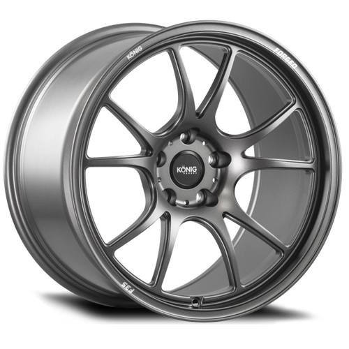 Konig Forged F3S 18X8.5 5X114.3 ET35 Satin Charcoal Knurled Bead - F3S8851435G