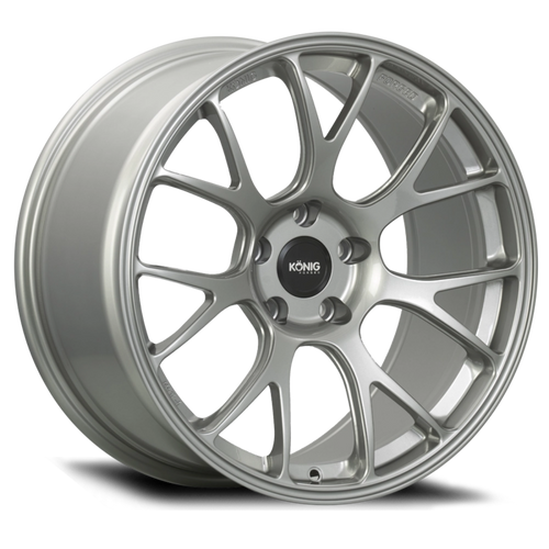 Konig Forged F1M 18X9.5 5X114.3 ET35 Ash Silver Knurled Bead - F1MN851435S