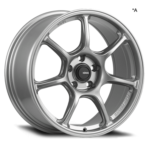 Konig Ultragram 15x9 4x100 ET35 Titanium Metallic Knurled Bead - UG9510035T