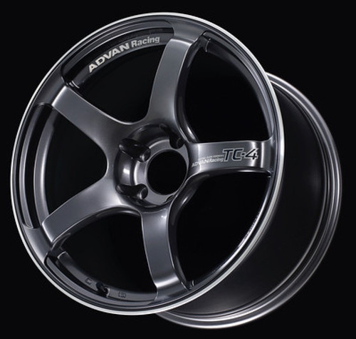 Advan TC4 17x8.0 +38 5x114.3 Racing Gunmetallic and Ring Wheel - YAD7G38EGMR