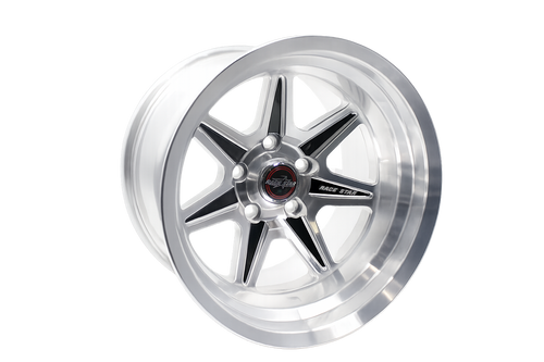 Race Star 72 ValStar Non Beadlock 15x8 / 5x4.75BC / 4.5in. BS / 3.072in CB / Black w/Machined Accents Wheel - 72-580474501B