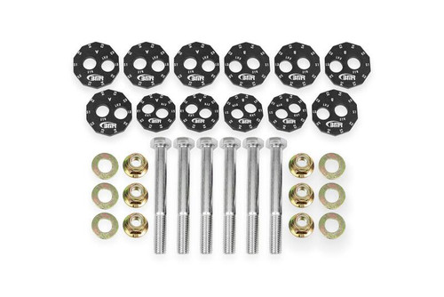 BMR 06-13 Chevrolet Corvette C6 Z06 / 09-13 ZR1 Camber Bolt Kit - Black Anodized - bmrWAK562