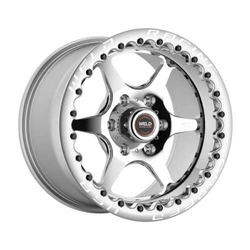 Weld Racing RT-S S79 HD Forged Aluminum 15x10 / 6x5.5 BP / 6.5in. BS  Polished Center Drag Wheel (Medium Pad) - Single Beadlock - 79MP-510E65F for your 1999-2026 Chevrolet Silverado / GMC Sierra 1500.