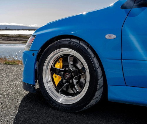 Weld Racing RT-S 17x9 / 5x4.5 BP / 6.2in. BS / + 31 Offset / Gloss Black Milled Drag Wheel (High Pad) - 71HB7090A62A for Lancer Evolution (Evo) 6 | 7 | 8 | 9