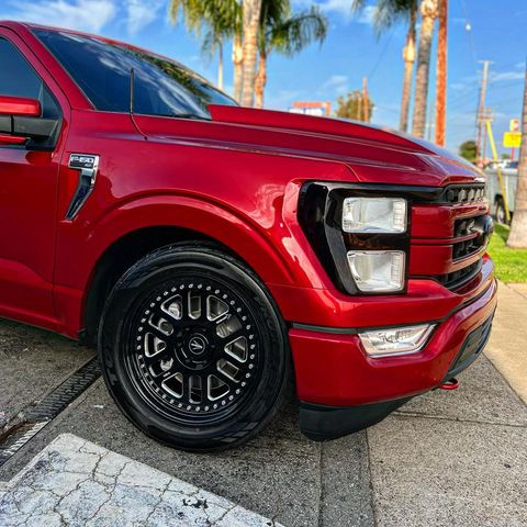 Bogart Racing Eliminator 3-Piece Competition Satin Black Wheel 17x7 | 6x135 | F-150 | +6.4 Offset | 4.25 Backspacing - BRWEL1707613564SB for 2004, 2005, 2006, 2007, 2008, 2009, 2010, 2011, 2012, 2013, 2014, 2015, 2016, 2017, 2018, 2019, 2020, 2021, 2022, 2023, 2024, 2025, 2026 Ford F-150 (5.0L Coyote, EcoBoost, 4.6L V8, 5.4L V8, Supercharged / Turbocharged Applications)