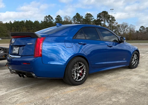 Billet Specialties 2-Piece Win Lite | Single Beadlock Black Drag Wheel | 17x10 | 6.875 BS | 5x120 - BRSB2271FV1268 for CTS-V Sedan 2015-2019, Camaro SS / ZL1 2010-2015, Camaro SS / 1LE / ZL1 2016-2024, Corvette C8 Base, Stingray & Z51 2020-2025, ATS-V (2016-2019)