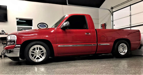 Bogart Racing D10 2-Piece Street Strip Polished Wheel 17x7 | 6x5.5 | GM 1500 | 4.25 in. BS - BRWD10170765564P for 1999, 2000, 2001, 2002, 2003, 2004, 2005, 2006, 2007, 2008, 2009, 2010, 2011, 2012, 2013, 2014, 2015, 2016, 2017, 2018, 2019, 2020, 2021, 2022, 2023, 2024, 2025, 2026 Chevrolet Silverado 1500 and GMC Sierra 1500