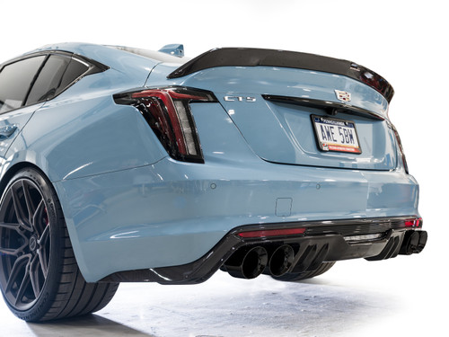 AWE SwitchPath Exhaust 2022-2026 Cadillac CT5-V Blackwing 6.2L LT4 Diamond Black Tips 3025-43562