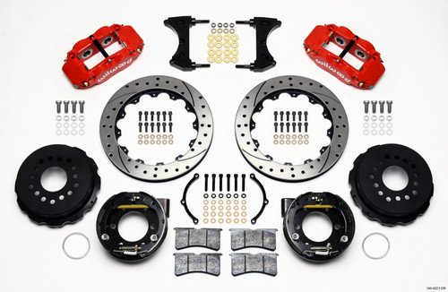 Wilwood Narrow Superlite 4R Rear Parking Brake Kit | 2005-2014 Ford Mustang | 140-9221-DR