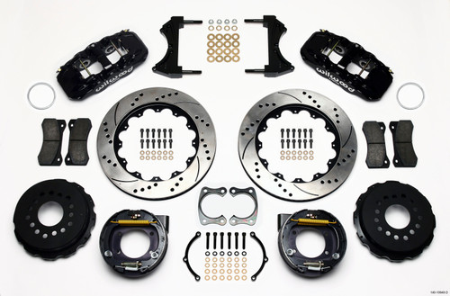 Wilwood AERO4 Rear Parking Brake Kit | Big Ford New Style 2.50-inch Offset | 140-10948-D