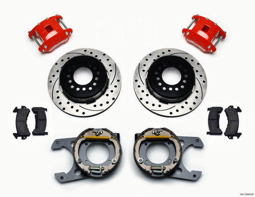Wilwood D154 Rear Parking Brake Kit | Chevy C-10 Rear Axle | Drilled | 140-12569-DR