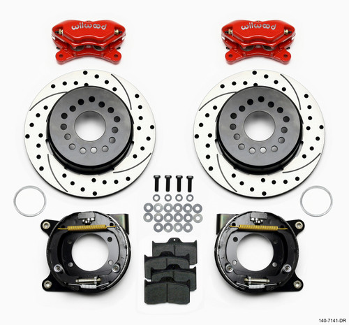 Wilwood Forged Dynalite P/S Park Brake Kit | Chevy 12-Bolt with C-Clips | Drilled | 140-7141-DR