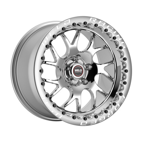 Weld Racing RT-S Twisted S78 17x11 / 5x115mm BP / 5.8in. BS Polished Drag Wheel (Medium Pad) - Polished Single Beadlock #78MP7110W58Fk for Charger Hellcat Widebody, Charger SCAT Widebody, Challenger Hellcat Widebody 2018-2023, Challenger Redeye 2018-2023, Challenger SCAT Pack Widebody 2018-2023, Challenger Demon 2018, Challenger Demon 170 2023, Challenger Super Stock 2021-2023