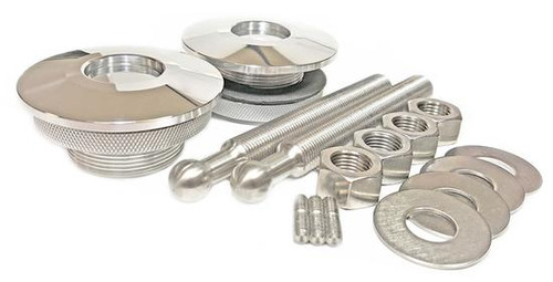 Quik-Latch Low Profile Polished Hood Pins (Set of 2) QL-50-LP/P