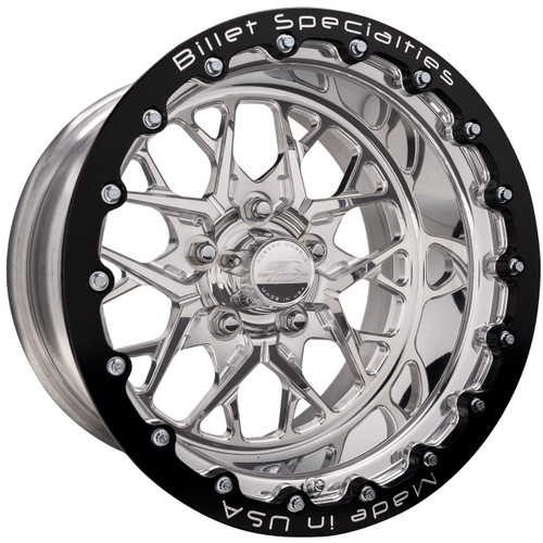 Shop for the best deals on the Billet Specialties Redline 17x11 | 5x4.5 (5x114.3) BC | 7.5in BS Single BeadLock Polished Drag Wheel | S197 Mustang / Shelby GT500 - RSB07711R6575 from DragRacingWheels.com, the racing wheel fitment experts.