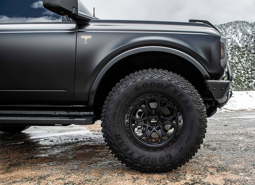 WELD Off-Road Ledge 6 Satin Black 17x9 True Beadlock Wheel for Toyota 4Runner Tacoma Bronco Ranger Lexus GX