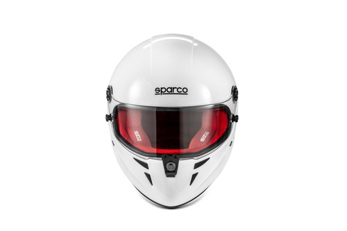 SPARCO Stealth RF Full Face Helmet - FIA Approved, Snell , Fiberglass Shell with Lining Red product photo