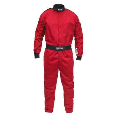 Allstar Performance Driving Suit SFI 3.2A/1, Single Layer, Fire Retardant Cotton, Tall Red product photo