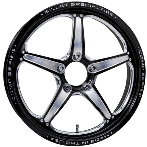 Billet Specialties Comp 5 Front Runner 15x3.5 5x4.50 BC 2.25in BS Black Anodized Drag Wheel CSFB35356522
