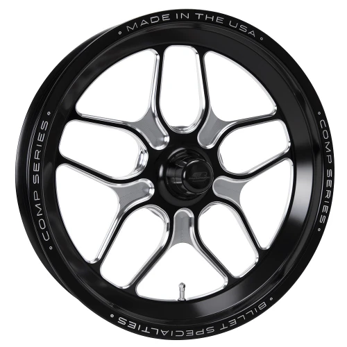 Billet Specialties Comp 7 Front Runner 15x3.5 Anglia/Lamb Spindle Mount Black Anodized Drag Wheel CSFB7535AN17