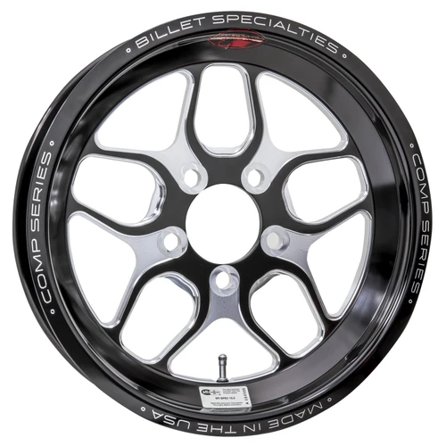 Billet Specialties Comp 7 Front Runner 17x4.5 5x4.75 BC 2.75in BS Black Anodized Drag Wheel CSFB77456127