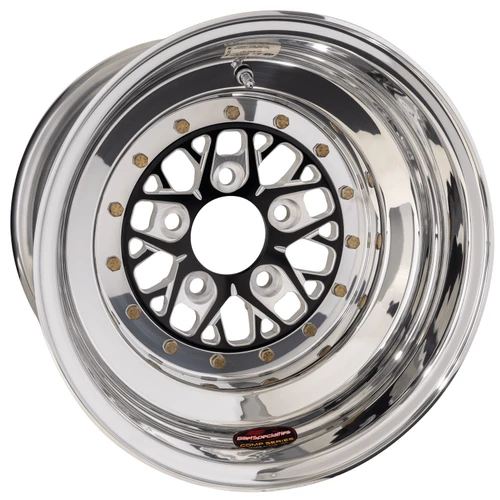 Billet Specialties Comp 8 Non-BeadLock 16x16 5x4.75 BC 4.00in BS Black Anodized Drag Wheel BCS086166140