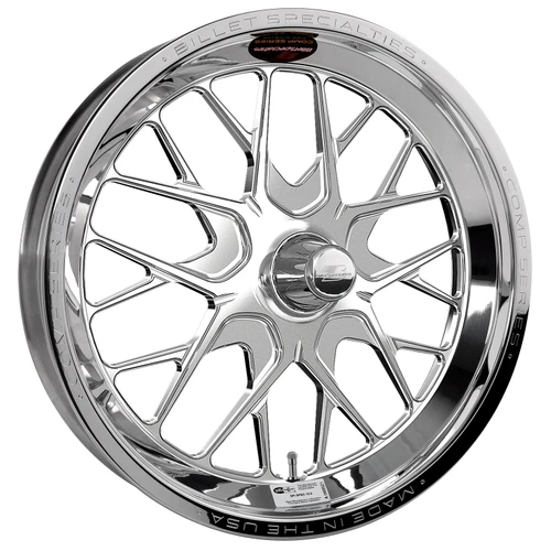Billet Specialties Comp 8 Front Runner 15x3.5 Strange Ultra (2011+) Spindle Mount Polished Drag Wheel CSF08535U217