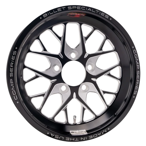 Billet Specialties Comp 8 Front Runner 17x4.5 5x4.50 BC 2.75in BS Black Anodized Drag Wheel CSFB87456527