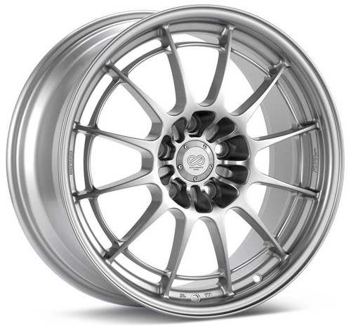 Enkei Racing NT03+M 18x10 25mm Offset 5x120BC - Silver Racing Wheel - 3658101225SP
