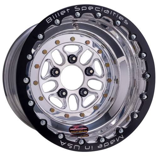 Billet Specialties Comp 7 Single Beadlock 15x10 5x4.50 BC 4.00in BS Polished Drag Wheel CSBL075106540