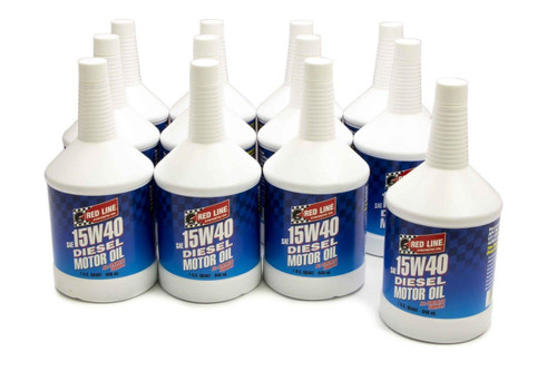 Red Line Diesel Motor Oil 15W40 1 qt Set of 12 (21424) product photo