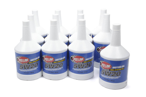 Red Line High Zinc Motor Oil 5W20 1 qt Set of 12 (15224) product photo