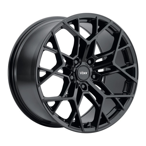 Voxx Replica Corvette CZ8-Style 19x10 5x4.75 BC +75mm Gloss Black Wheel CZ8 910-5475-75 GB - angle view