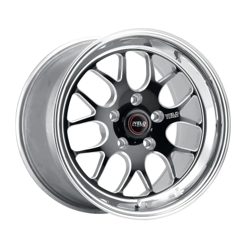 Weld Racing RT-S S77 17x5 / 5x4.75 BP / 2.2in. BS Black Drag Wheel (High Pad) - Non-Beadlock #77HB7050B22A for Corvette C6 Z06 / Grand Sport 2005-2013