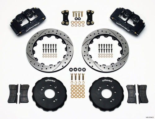 Wilwood FSLI4 Front Hat Kit | 1989-1998 Nissan 240SX | 13.00in Drilled | 140-9194-D