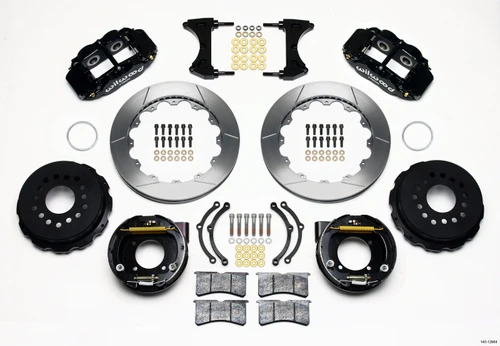 Wilwood Narrow Superlite 4R Rear Parking Brake Kit | Chevy 12-Bolt C-Clip Axle | 140-12964
