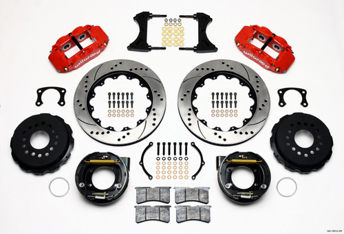 Wilwood Narrow Superlite 4R Rear Parking Brake Kit | Big Ford 2.50-inch Offset | 140-10012-DR