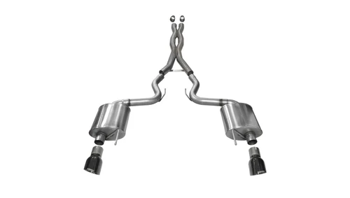 CORSA Sport Cat-Back Exhaust | 2015-2017 Ford Mustang 5.0L | Dual Black PVD Tips | 14332BLK