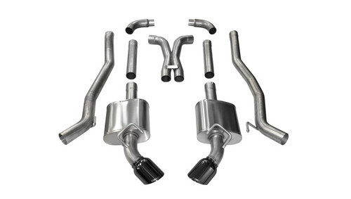 CORSA Xtreme Cat-Back Exhaust | 3in | 2010-2015 Chevrolet Camaro SS 6.2L V8 | Black PVD Tips | 14968BLK