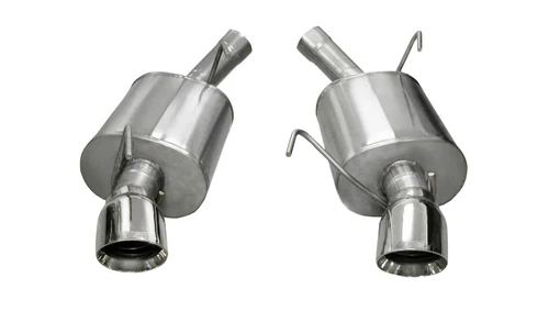 CORSA Sport Axle-Back Exhaust | 2005-2010 Ford Mustang GT/Shelby GT500/Shelby GT500KR 5.4L V8 | Polished Tips | 14311
