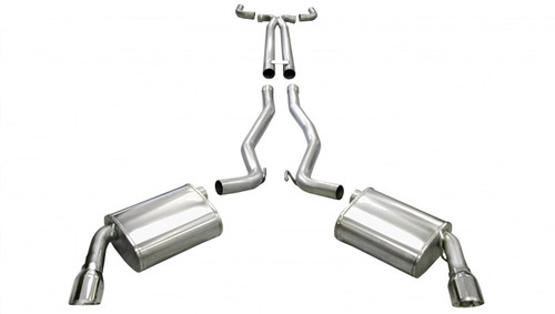 CORSA Sport Cat-Back Exhaust | 2010-2013 Chevrolet Camaro SS 6.2L V8 | XO X-Pipe | Polished Tips | 14954