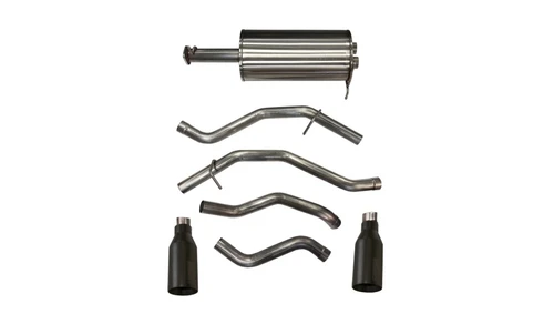 CORSA Sport Cat-Back Exhaust | 2019-2024 Ram 1500 5.7L HEMI V8 Quad Cab / Crew Cab | Black Coated Tips | 21035BPC