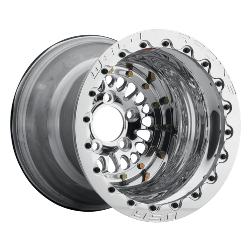 WELD Racing RPM 15x10 Polished Center - Polished Shell Polished Single Beadlock MT Drag Wheel - 85P510276G