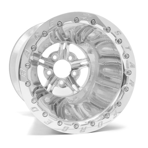 Race Star 63 Pro Forged 15x10 Double Beadlock Sportsman Polished Wheel 5x4.50BC 5.00BS 63-510455021P