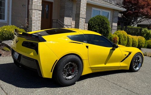 Zachary's C7 Corvette Weld Racing RT-S S71 15x10.33 / 5x4.75mm BP / 7.5in. BS Black Drag Wheel (Medium Pad) - Black Single Beadlock MT #71MB510B75F for Camaro 1993-2002, Corvette C5 Base 1997-2004, Corvette C6 Base 2005-2013, Corvette C6 Z06 2005-2013, Corvette C7 Z06 Z51 and Grandsport 2014-2019