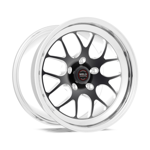 Weld Racing RT-S S77 17x10 / 5x4.75 BP / 7.2in. BS Black Drag Wheel (High Pad) - Non-Beadlock #77MB7100B83A
