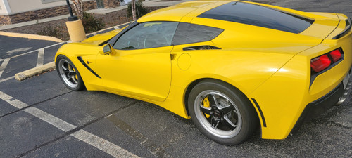 WELD Ventura 5 Drag Gloss Black Wheel with Milled Spokes 18x5 | 5x120.65 BC (5x4.75) | -10 Offset | 2.60 Backspacing - S1558C063N10 for Corvette C6 Z06 / Grand Sport 2006-2013, Corvette C7 Z06 / Grand Sport 2014-2019