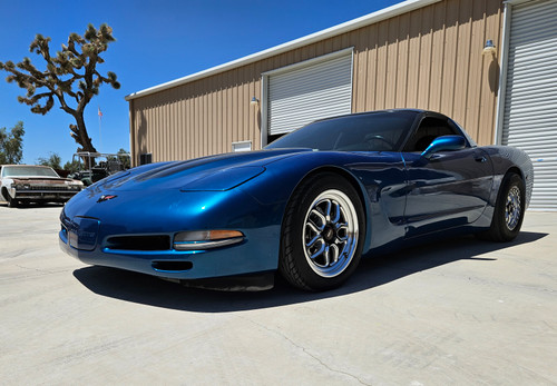 WELD Laguna Drag Gloss Black Wheel with Milled Spokes 17x5 | 5x120.65 BC (5x4.75) | -10 Offset | 2.60 Backspacing - S1527C063N10 for Corvette C6 Base 2006-2013, Corvette C7 Base 2014-2019