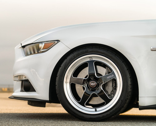 WELD Ventura 5 Street Gloss Black Wheel with Milled Spokes 19x9 | 5x114.3 BC (5x4.5) | +35 Offset | 6.4 Backspacing - S10499065P35 for 2005-2014 Mustang GT / V6 / Coyote. 2015-2023 Mustang GT WELD Ventura 5 Street Gloss Black Wheel with Milled Spokes 19x9 | 5x114.3 BC (5x4.5) | +35 Offset | 6.4 Backspacing - S10499065P35 for 2005-2014 Mustang GT / V6 / Coyote. 2015-2023 Mustang GT